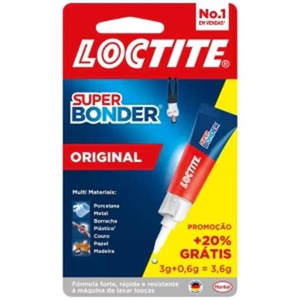 cola super bonder 3,6g adesivo instantâneo